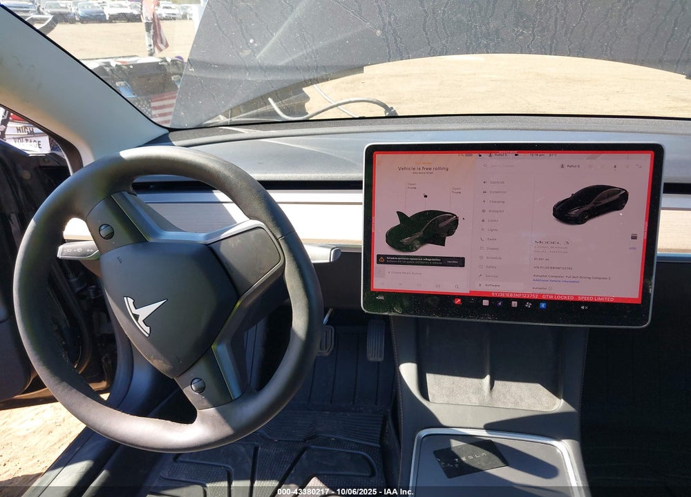 2022 TESLA MODEL 3 LONG RANGE DUAL MOTOR ALL-WHEEL DRIVE VIN: 5YJ3E1EB3NF123752