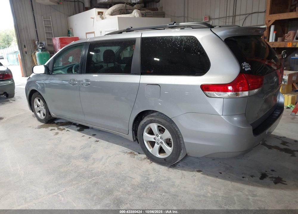 2012 TOYOTA SIENNA LE V6 8 PASSENGER VIN: 5TDKK3DC1CS253502
