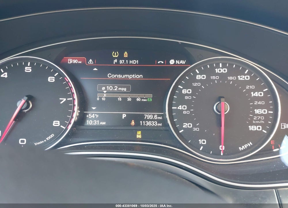 2014 AUDI A6 VIN: WAUGFAFC9EN050102