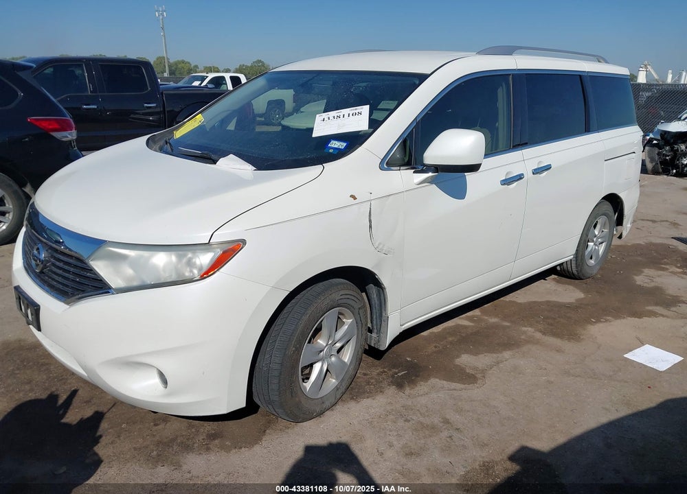 2013 NISSAN QUEST SV VIN: JN8AE2KPXD9070543