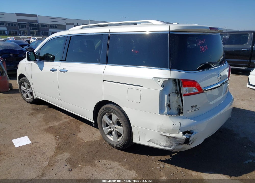 2013 NISSAN QUEST SV VIN: JN8AE2KPXD9070543