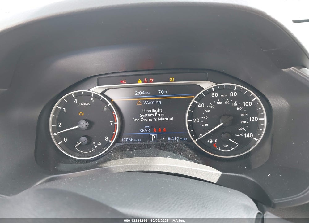 2025 NISSAN ALTIMA VIN: 1N4BL4DW2SN362705