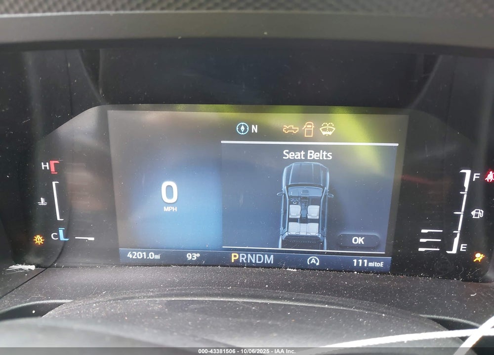 2025 FORD RANGER VIN: 1FTER4GH5SLE17730