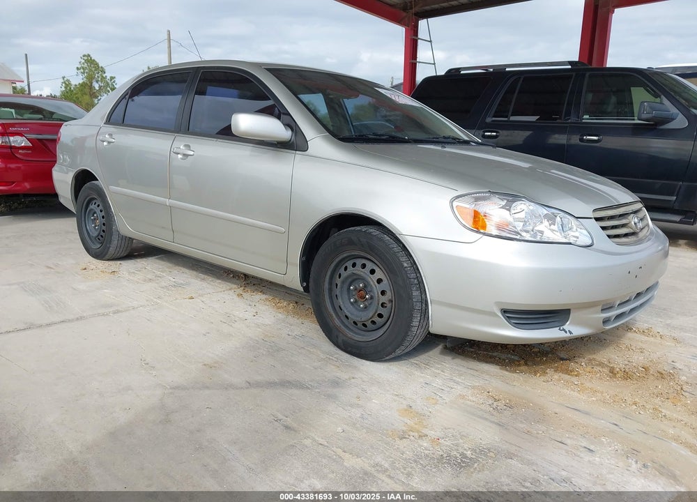 2003 TOYOTA COROLLA LE VIN: JTDBR32E030024022