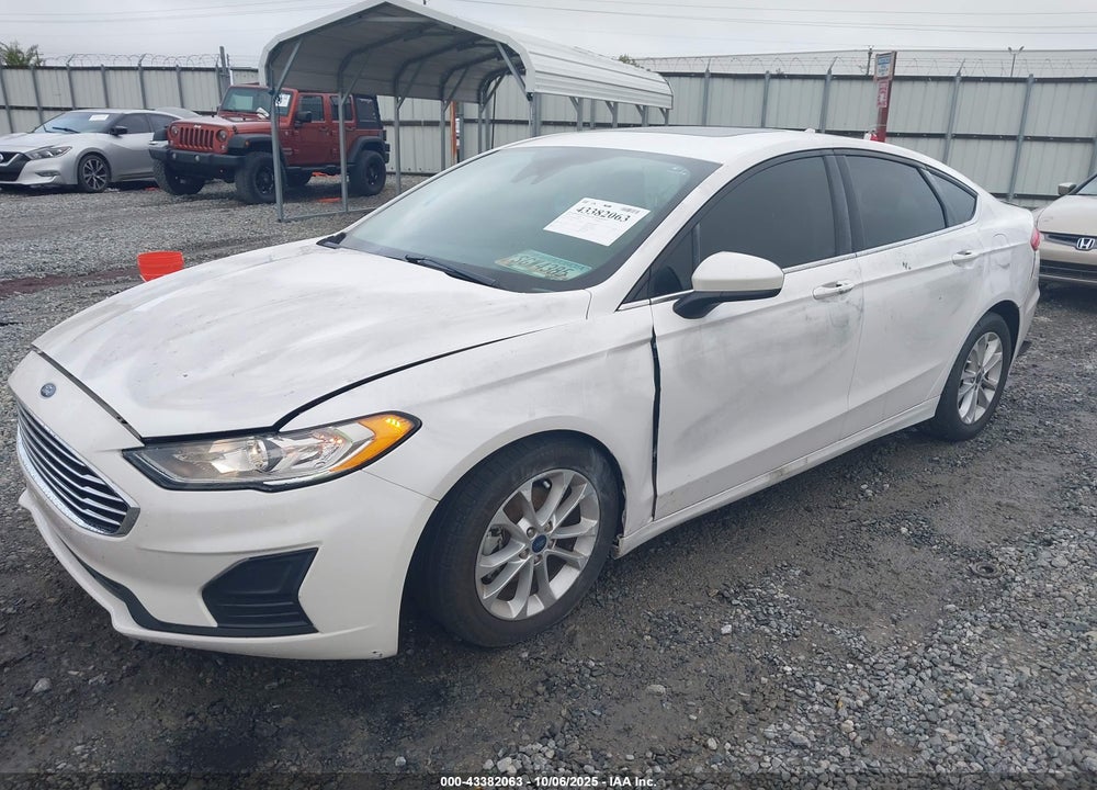2019 FORD FUSION SE VIN: 3FA6P0HD2KR246053