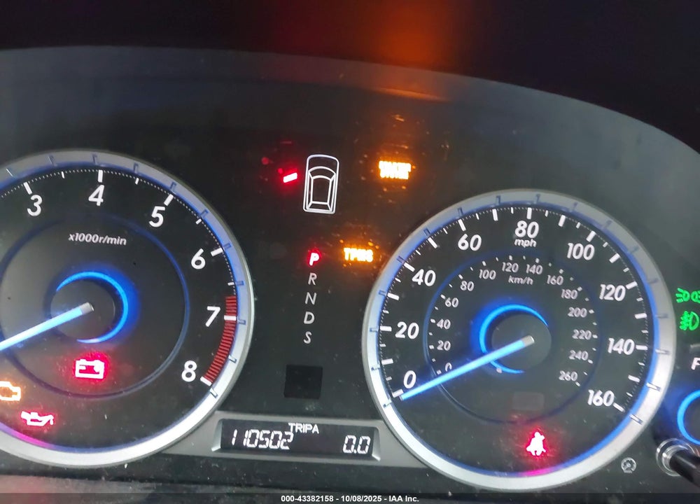 2013 HONDA CROSSTOUR EX-L V6 VIN: 5J6TF2H53DL003691