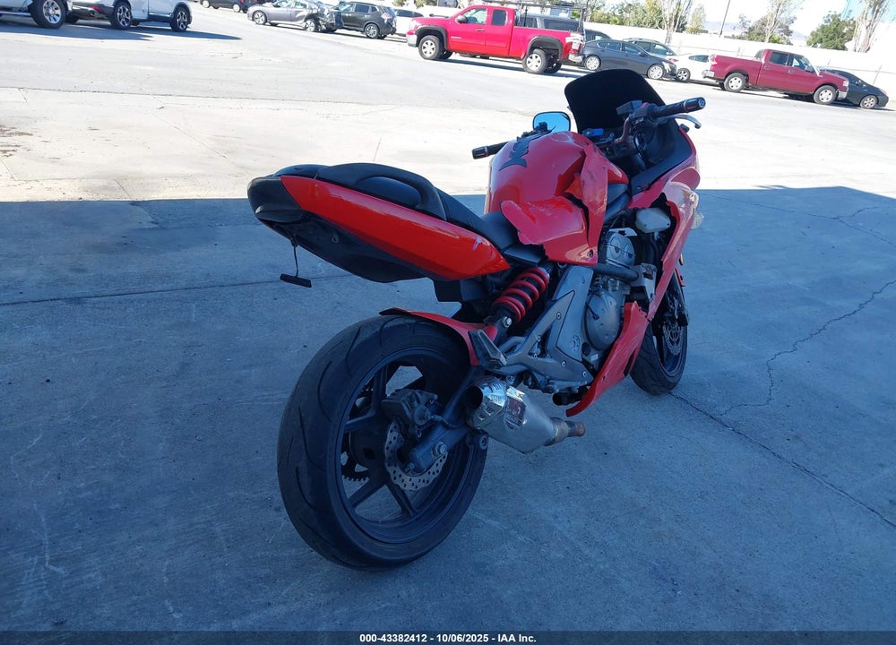 2008 KAWASAKI EX650 A VIN: JKAEXEA108A037149