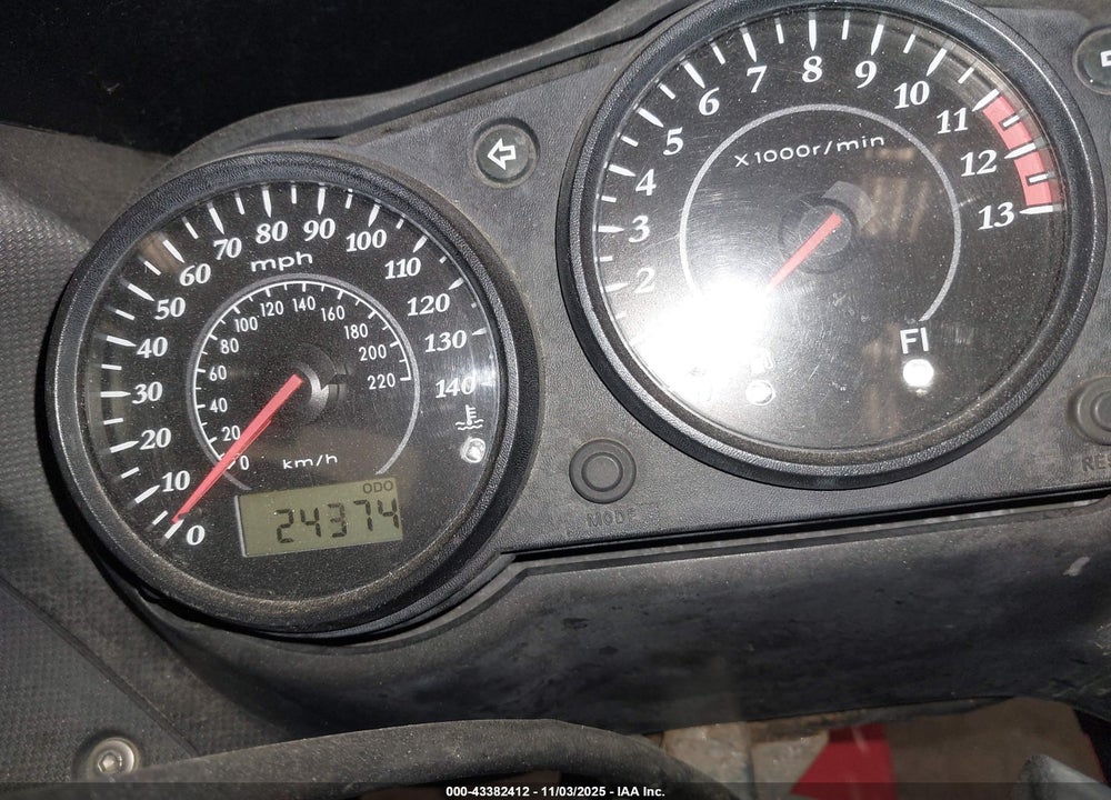 2008 KAWASAKI EX650 A VIN: JKAEXEA108A037149