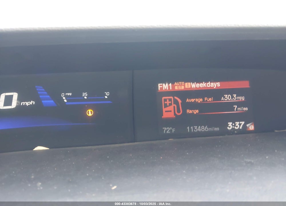 2013 HONDA CIVIC VIN: 2HGFB2F54DH573294