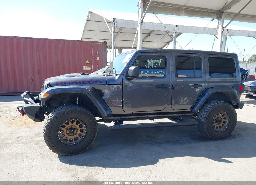 2019 JEEP WRANGLER UNLIMITED VIN: 1C4HJXFN5KW550936