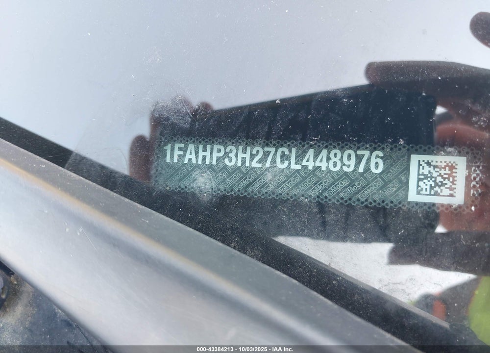 2012 FORD FOCUS VIN: 1FAHP3H27CL448976