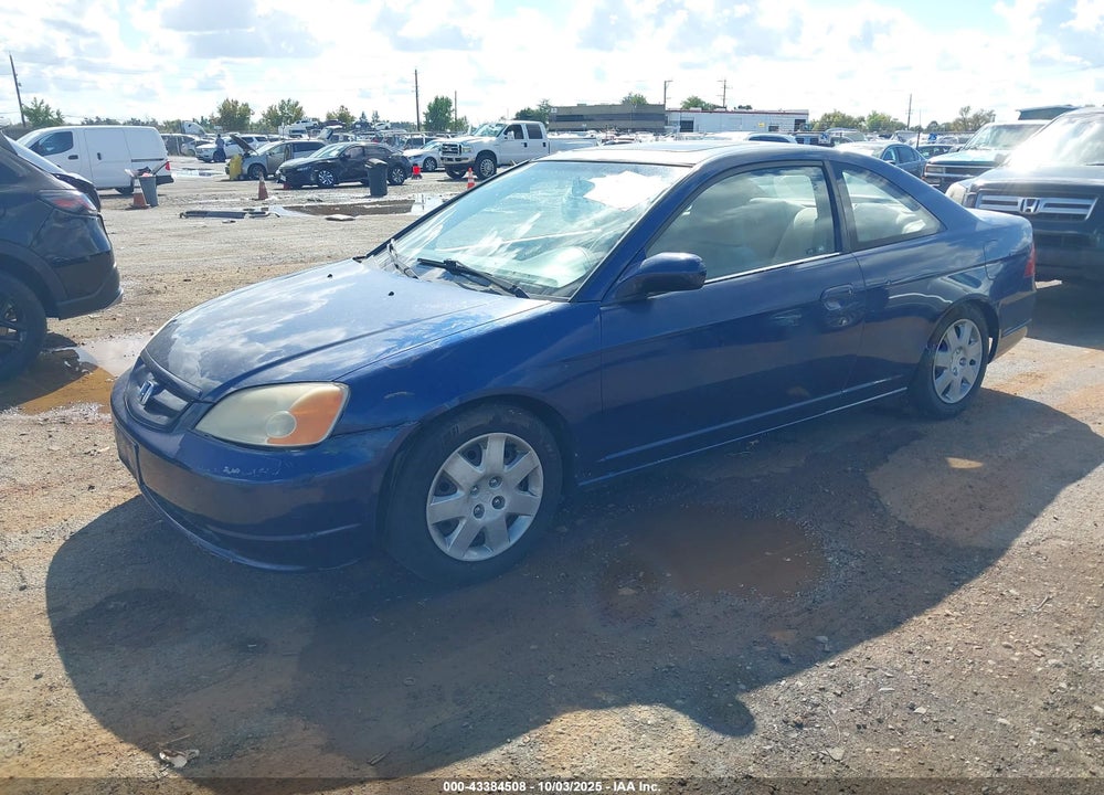 2001 HONDA CIVIC EX VIN: 1HGEM229X1L011039