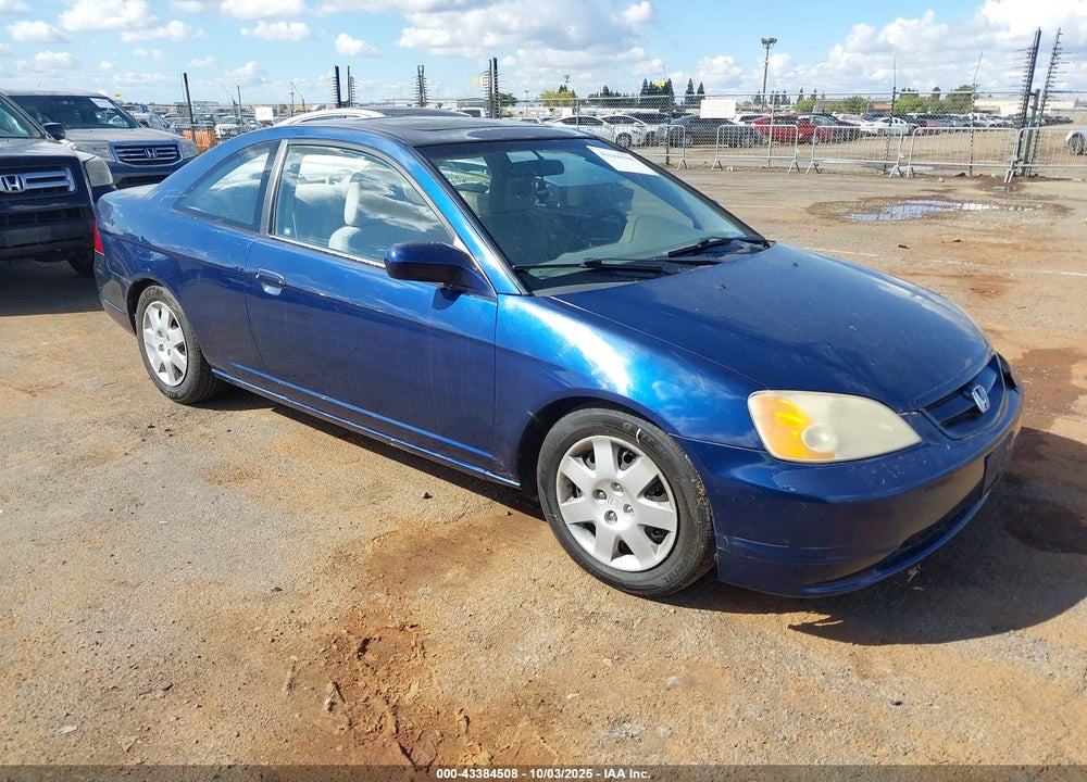 2001 HONDA CIVIC EX VIN: 1HGEM229X1L011039