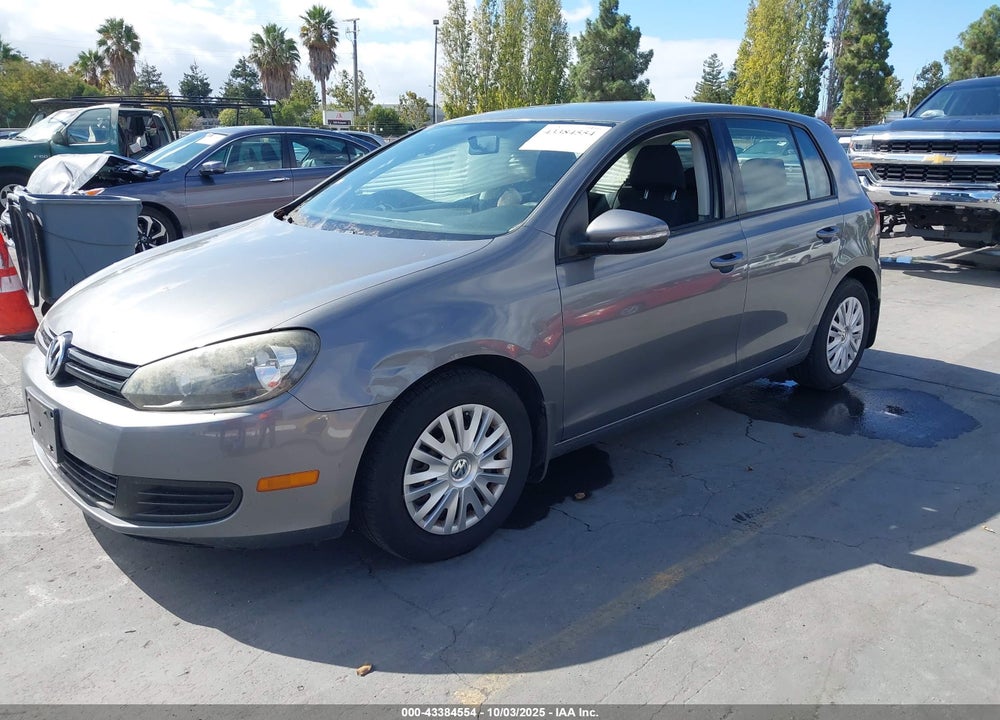 2012 VOLKSWAGEN GOLF 2.5L 4-DOOR VIN: WVWDB7AJ8CW242449