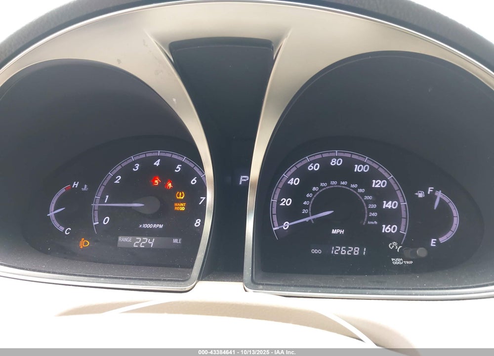 2011 TOYOTA AVALON LIMITED VIN: 4T1BK3DB7BU395043