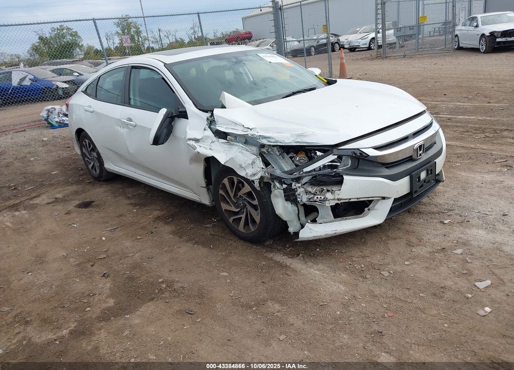 2018 HONDA CIVIC EX VIN: 19XFC2F72JE030188