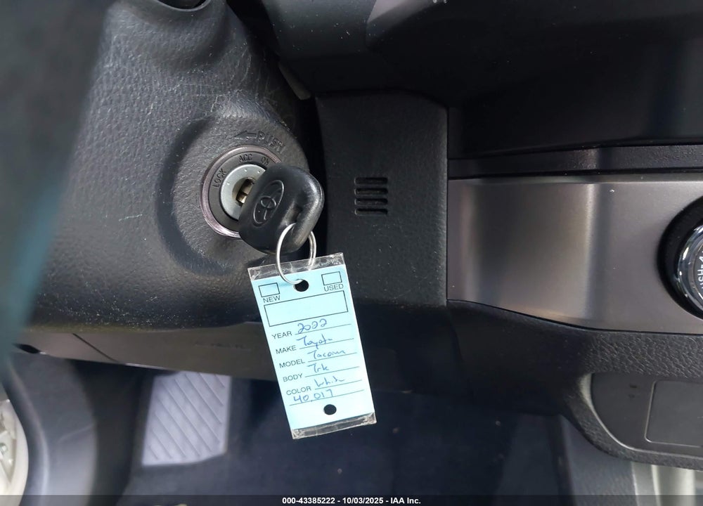 2022 TOYOTA TACOMA VIN: 3TYSX5EN9NT010783