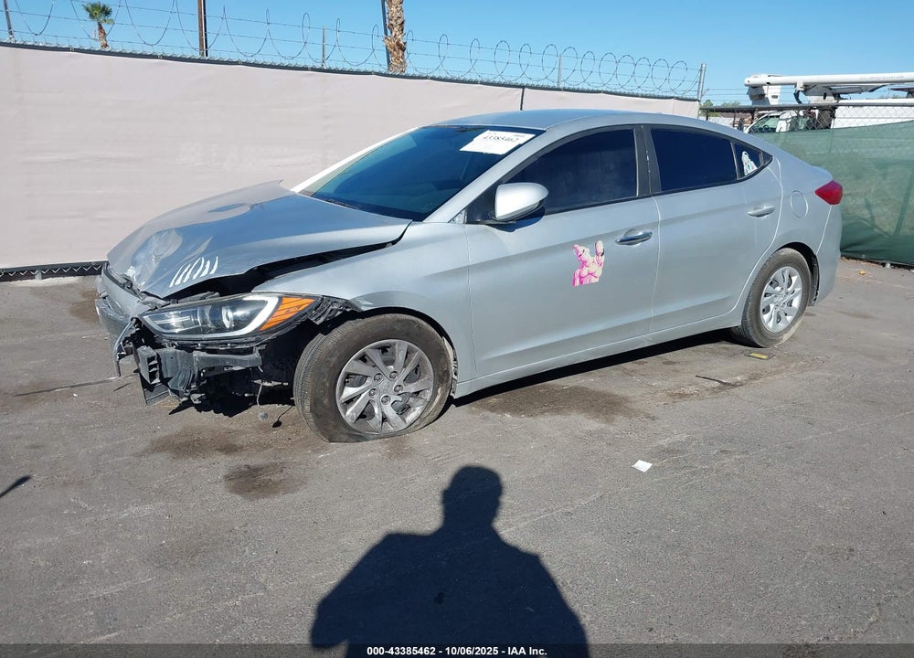 2017 HYUNDAI ELANTRA SE VIN: 5NPD74LF1HH205054
