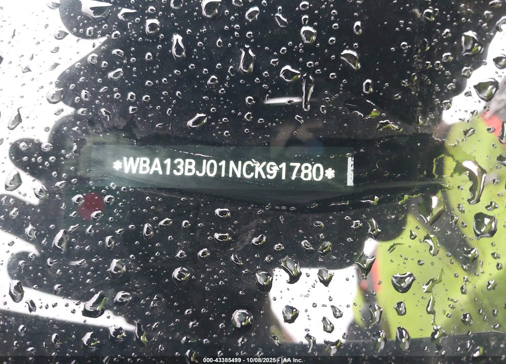 2022 BMW 530 I XDRIVE VIN: WBA13BJ01NCK91780