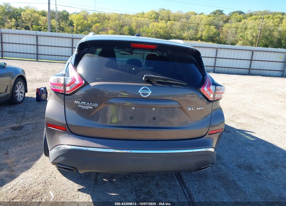 2016 NISSAN MURANO SL VIN: 5N1AZ2MH5GN112856