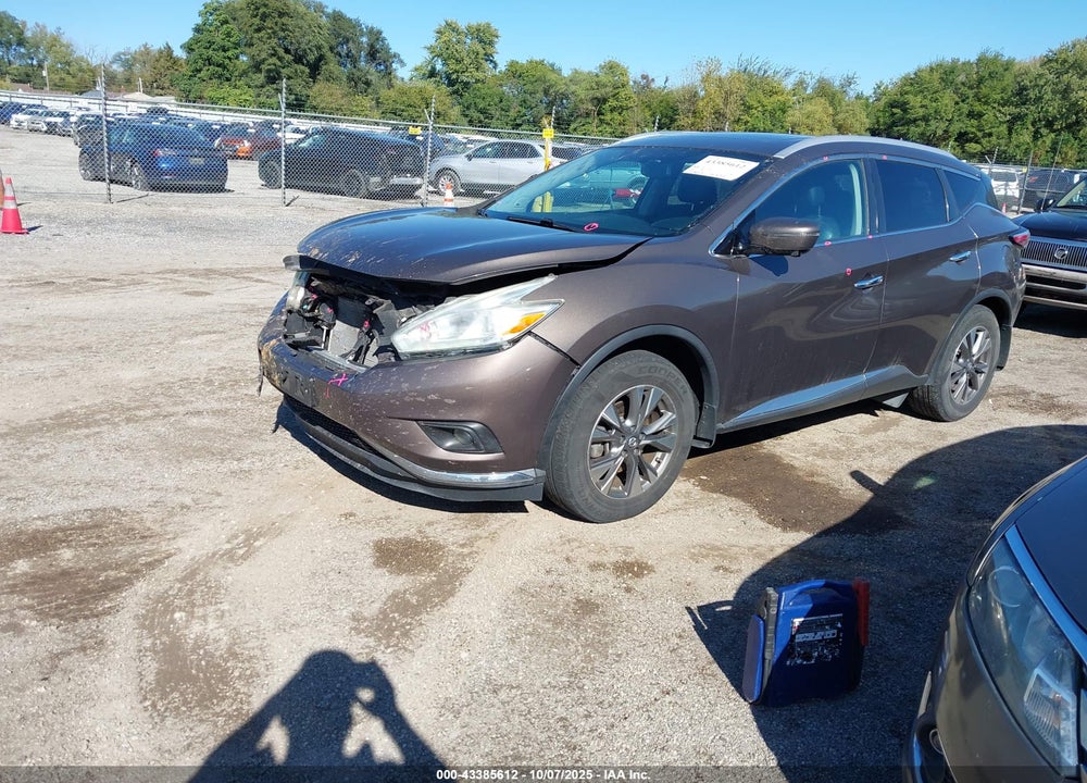 2016 NISSAN MURANO SL VIN: 5N1AZ2MH5GN112856