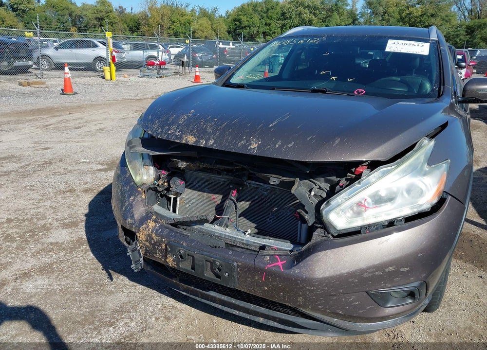 2016 NISSAN MURANO SL VIN: 5N1AZ2MH5GN112856