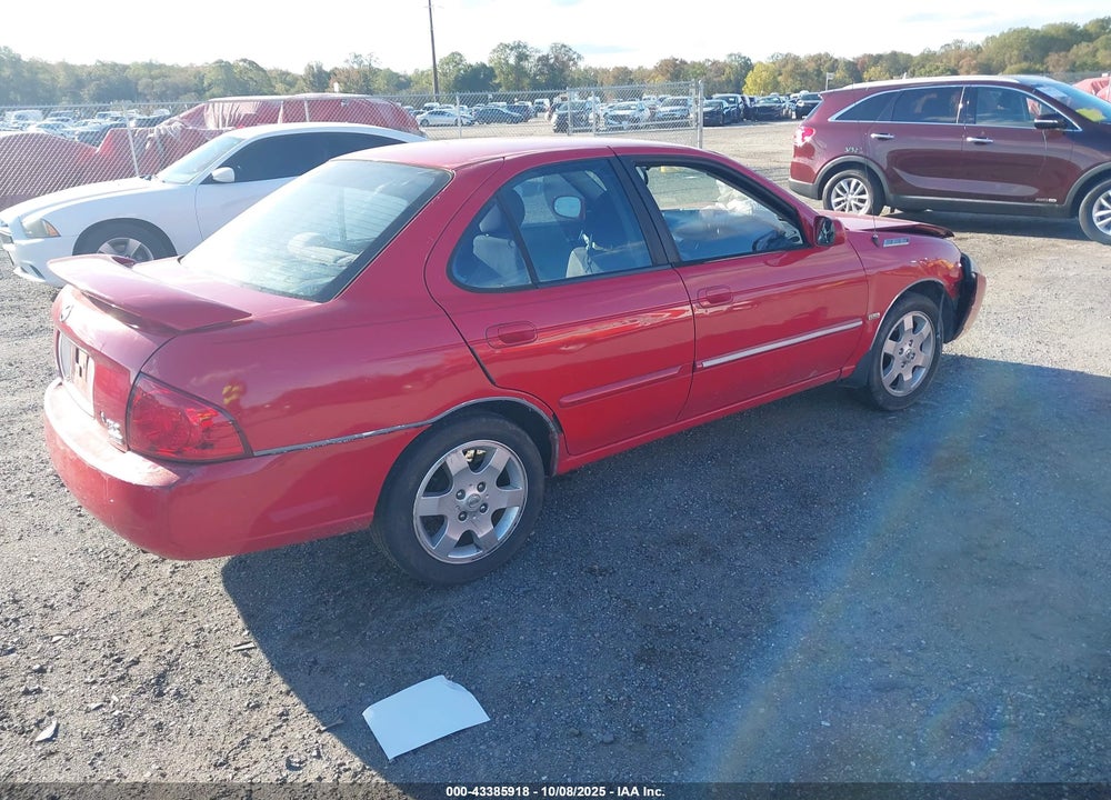 2006 NISSAN SENTRA VIN: 3N1CB51D16L627262