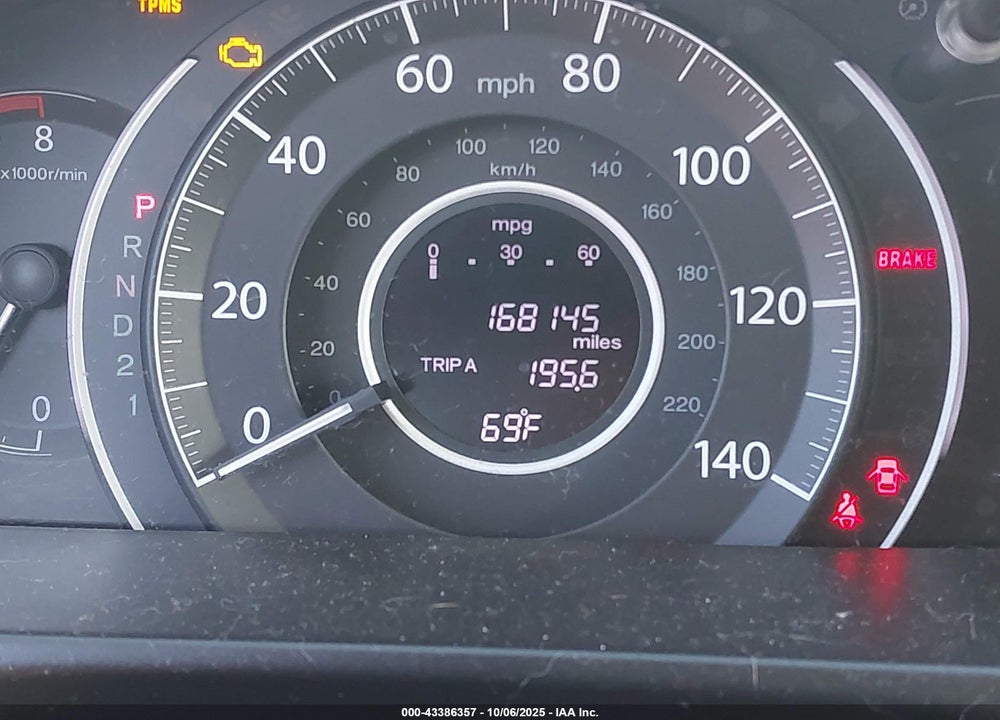2013 HONDA CR-V LX VIN: 2HKRM3H35DH522398