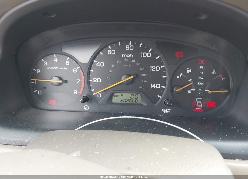 2002 HONDA ACCORD 3.0 EX VIN: 1HGCG16542A012653