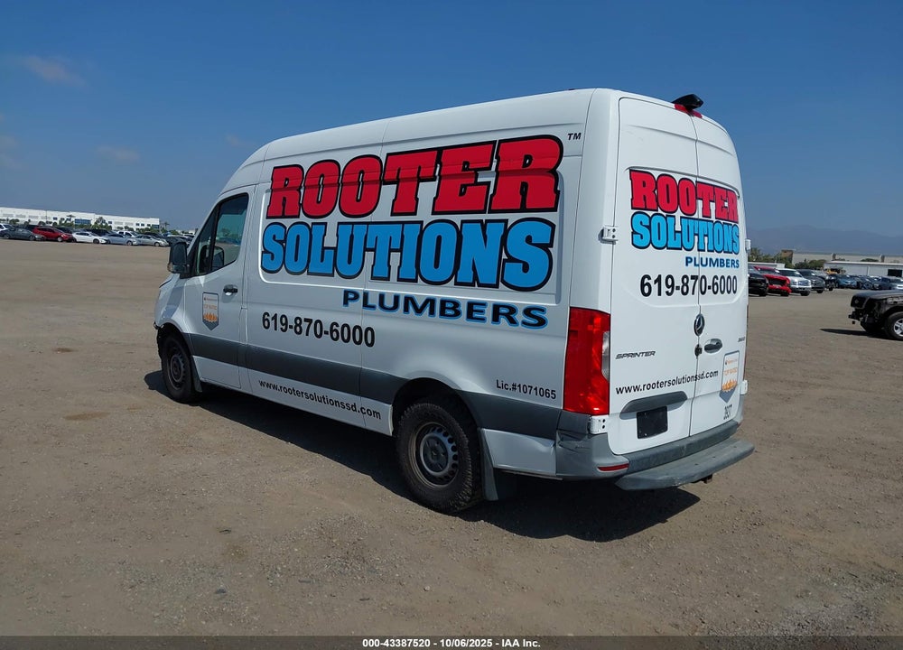 2021 MERCEDES-BENZ SPRINTER 2500 STANDARD ROOF I4 DIESEL VIN: W1Y4DBHY4MT063937