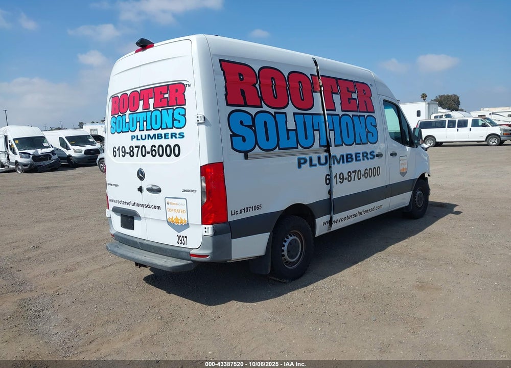 2021 MERCEDES-BENZ SPRINTER 2500 STANDARD ROOF I4 DIESEL VIN: W1Y4DBHY4MT063937