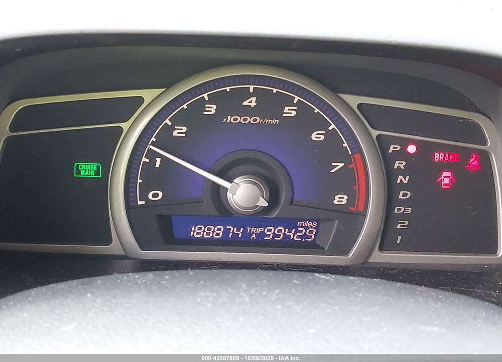 2008 HONDA CIVIC LX VIN: 2HGFA16588H315959
