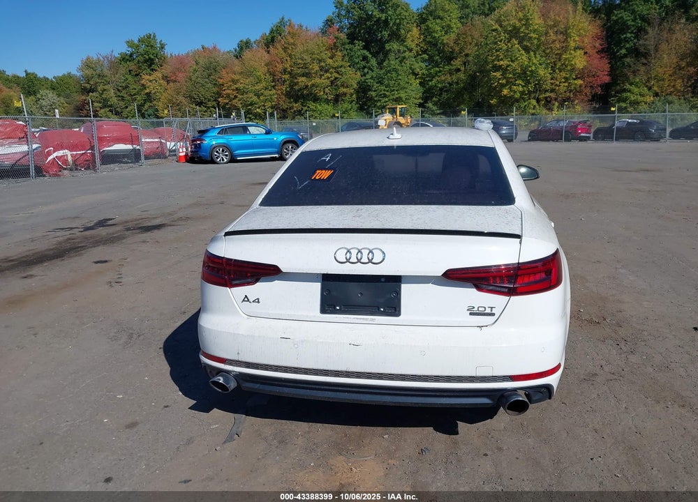 2018 AUDI A4 2.0T PREMIUM/2.0T TECH PREMIUM VIN: WAUENAF48JA215609