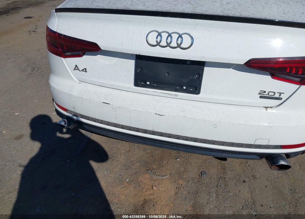 2018 AUDI A4 2.0T PREMIUM/2.0T TECH PREMIUM VIN: WAUENAF48JA215609
