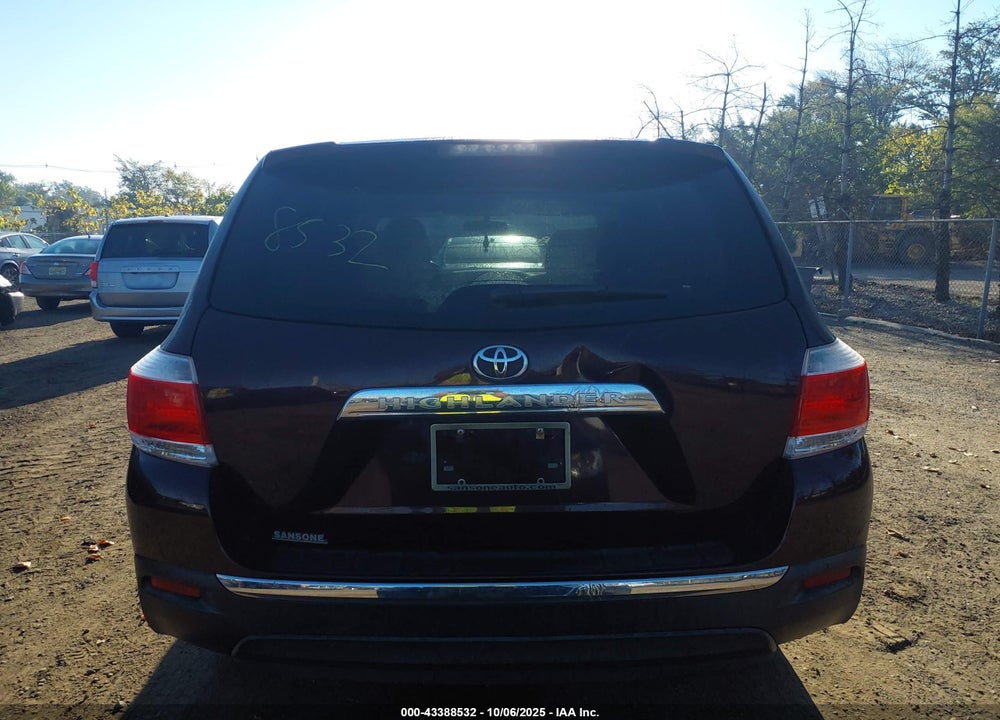 2013 TOYOTA HIGHLANDER VIN: 5TDZA3EH5DS035995