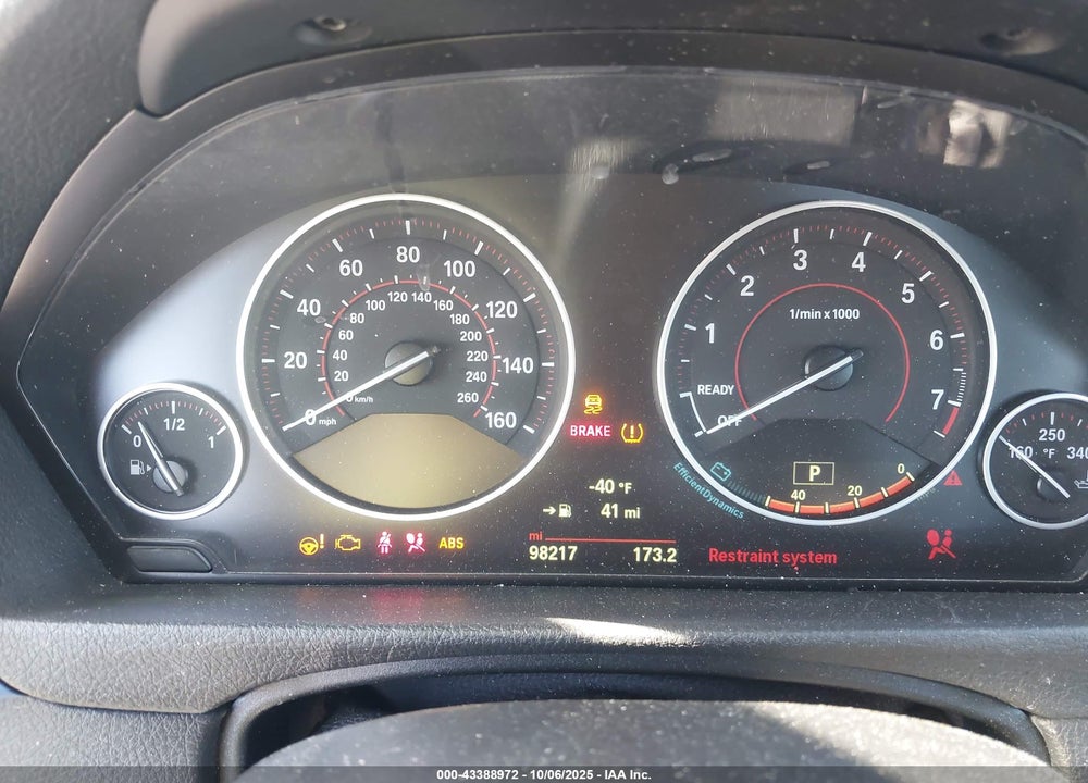 2015 BMW 3 SERIES VIN: WBA3B9G50FNR93411