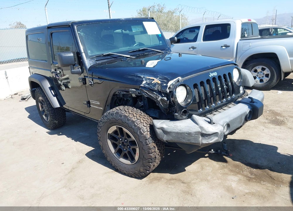 2014 JEEP WRANGLER SPORT VIN: 1C4AJWAG1EL218972