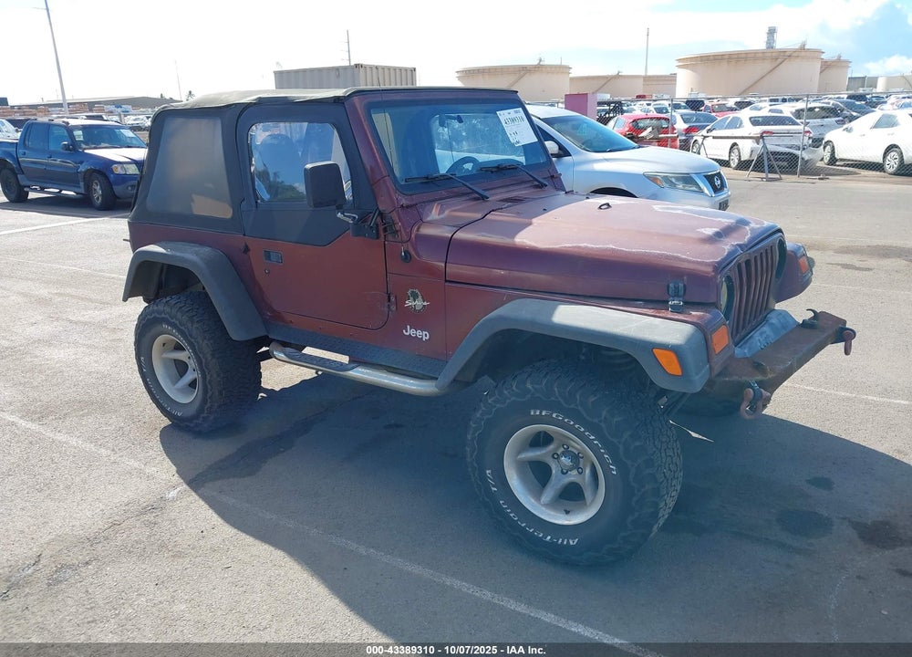 2002 JEEP WRANGLER SAHARA VIN: 1J4FA59S62P711621