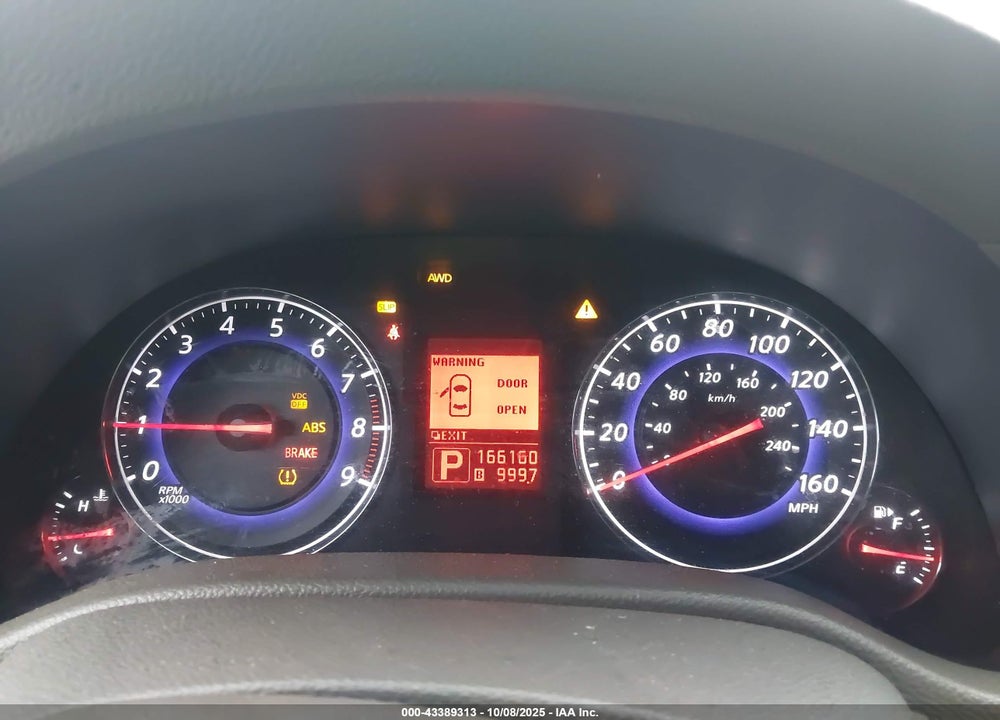 2009 INFINITI G37X VIN: JNKCV61F69M361998