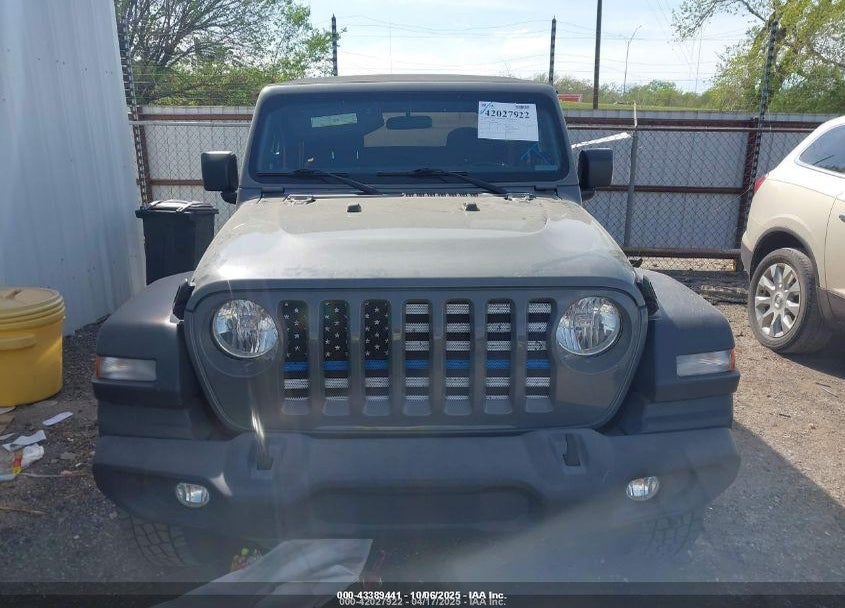 2018 JEEP WRANGLER SPORT S 4X4 VIN: 1C4GJXAGXJW291685