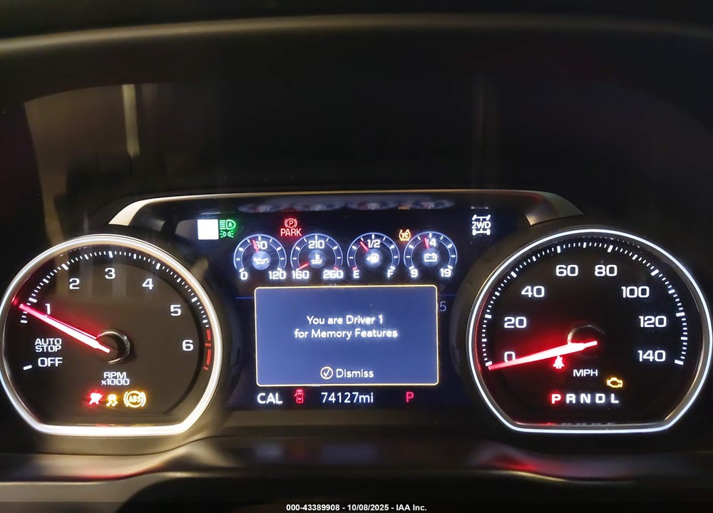 2019 CHEVROLET SILVERADO 1500 HIGH COUNTRY VIN: 1GCUYHEL9KZ230369