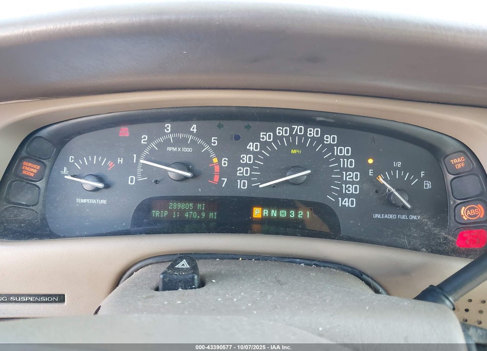 1998 BUICK PARK AVENUE ULTRA CMI VIN: 1G4CU5216W4611653