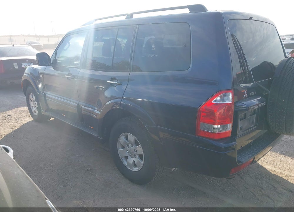 2003 MITSUBISHI MONTERO 20TH ANNIVERSARY/LIMITED VIN: JA4NW51S03J035907
