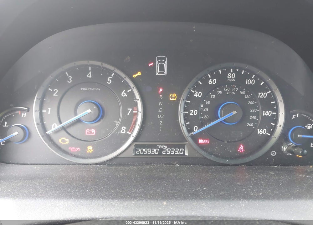 2012 HONDA CROSSTOUR EX VIN: 5J6TF1H36CL000596