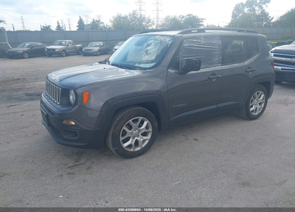 2017 JEEP RENEGADE LATITUDE FWD VIN: ZACCJABB2HPF85247