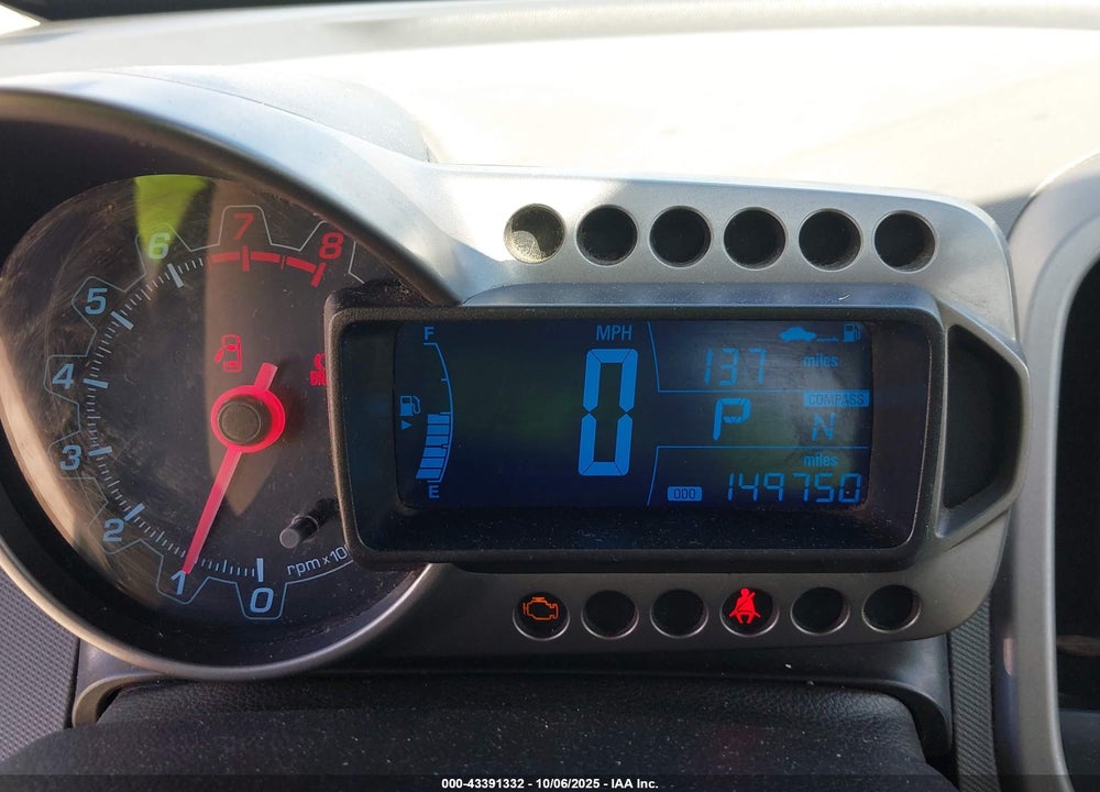 2013 CHEVROLET SONIC LT AUTO VIN: 1G1JC5SH7D4248118