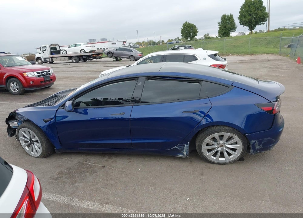 2022 TESLA MODEL 3 LONG RANGE DUAL MOTOR ALL-WHEEL DRIVE VIN: 5YJ3E1EB3NF186592