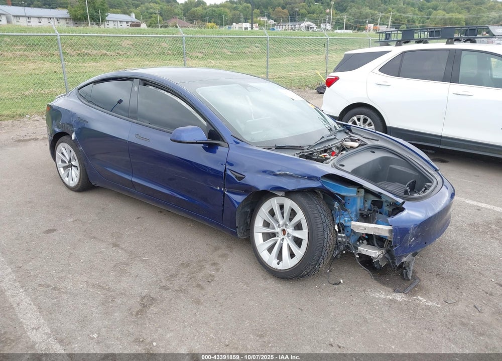 2022 TESLA MODEL 3 LONG RANGE DUAL MOTOR ALL-WHEEL DRIVE VIN: 5YJ3E1EB3NF186592