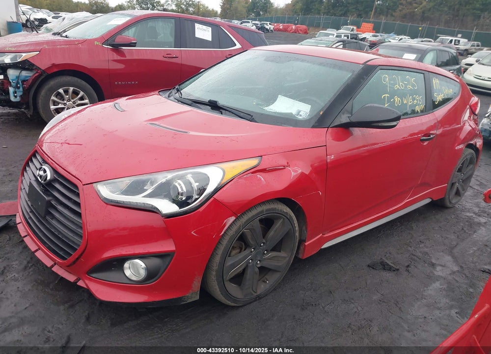 2015 HYUNDAI VELOSTER TURBO VIN: KMHTC6AE6FU222945