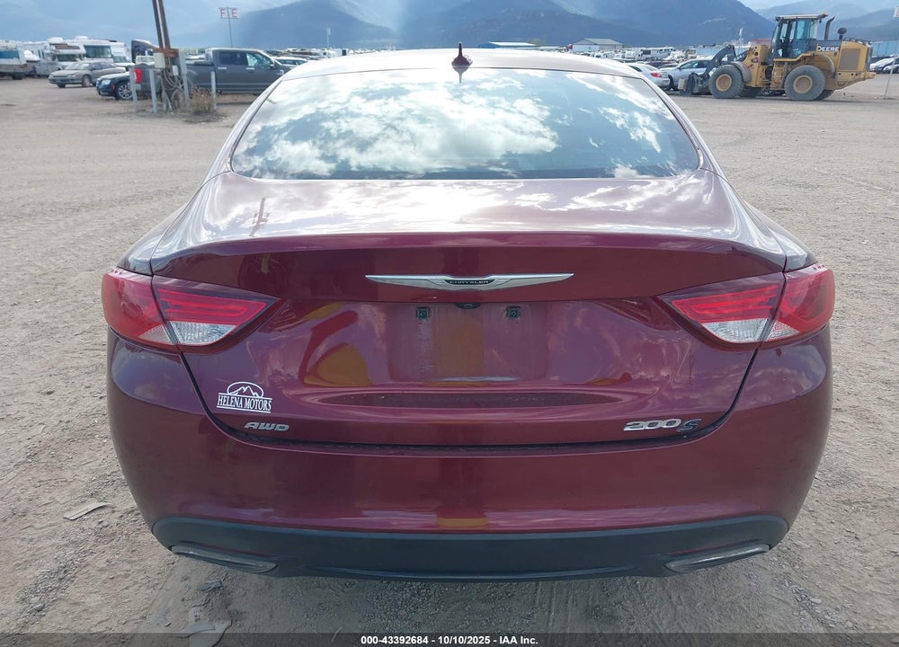 2016 CHRYSLER 200 S VIN: 1C3CCCDG2GN118341